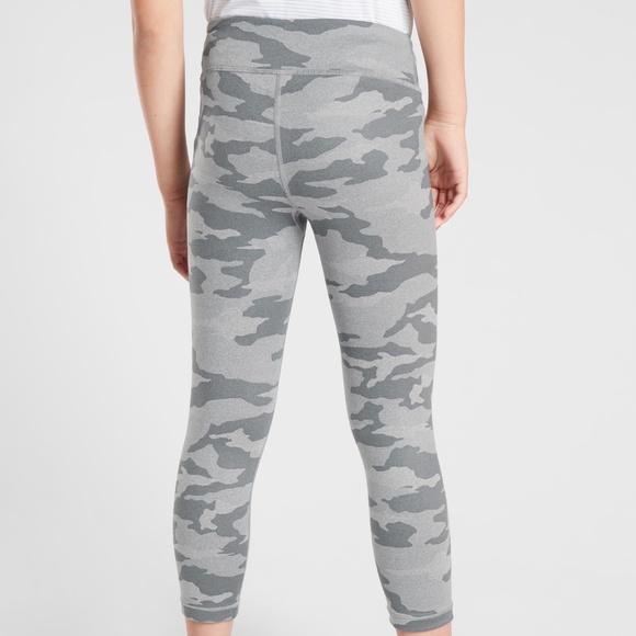 Athleta Girl • Gray Camo Printed Chit Chat Tight Leggings • Size XXL/16 - Picture 2 of 11